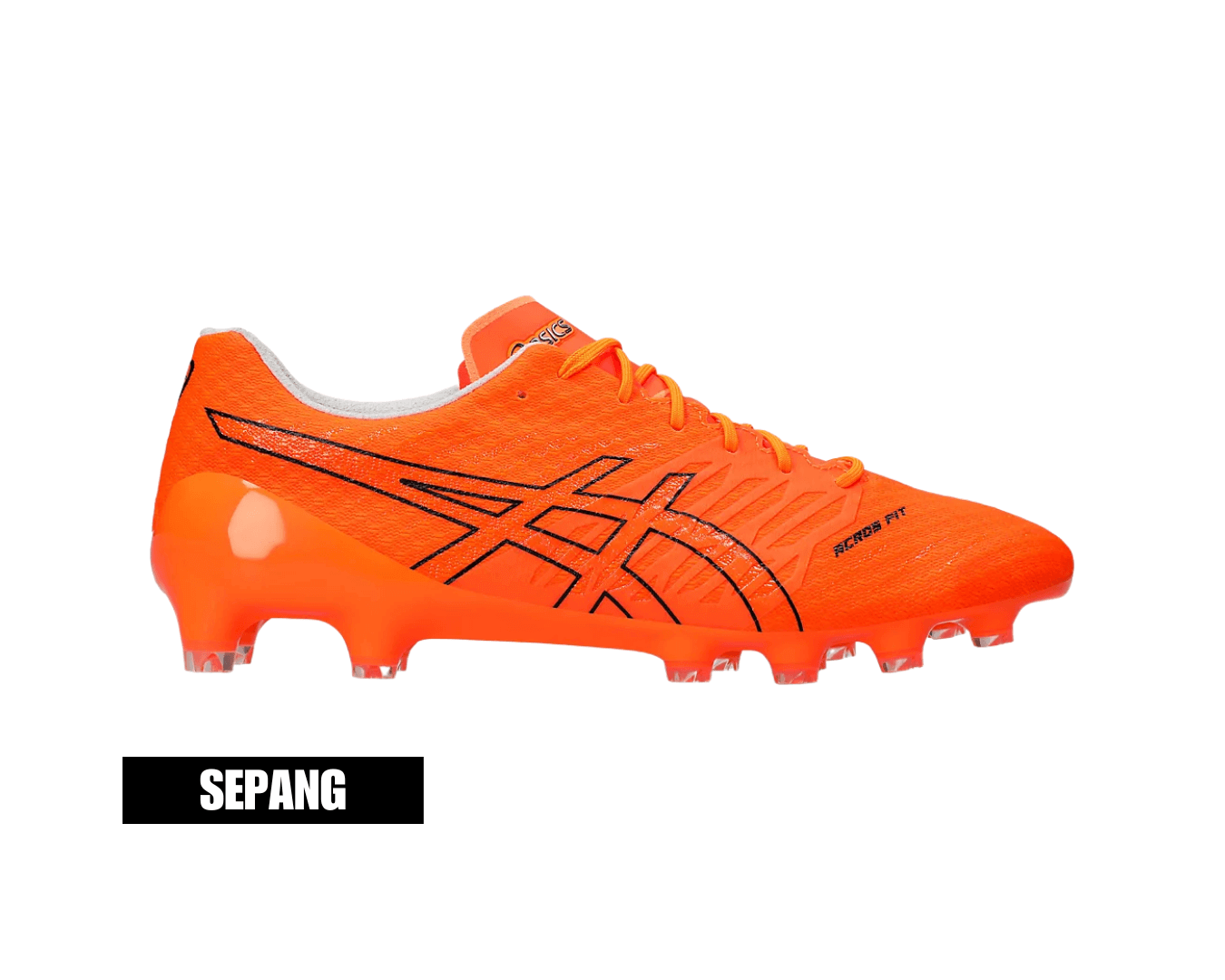 Asics DS Light Acros 2 Shocking Orange/Black – 6.5UK