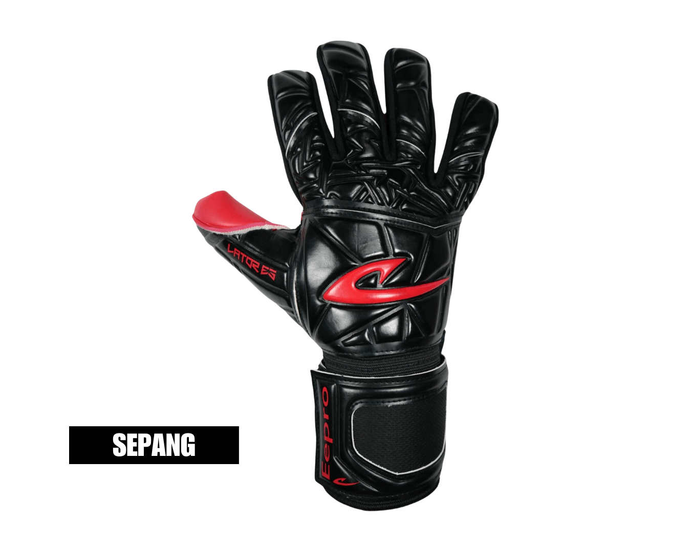 Eepro Lator ES GK Glove Black/Red – Size 8