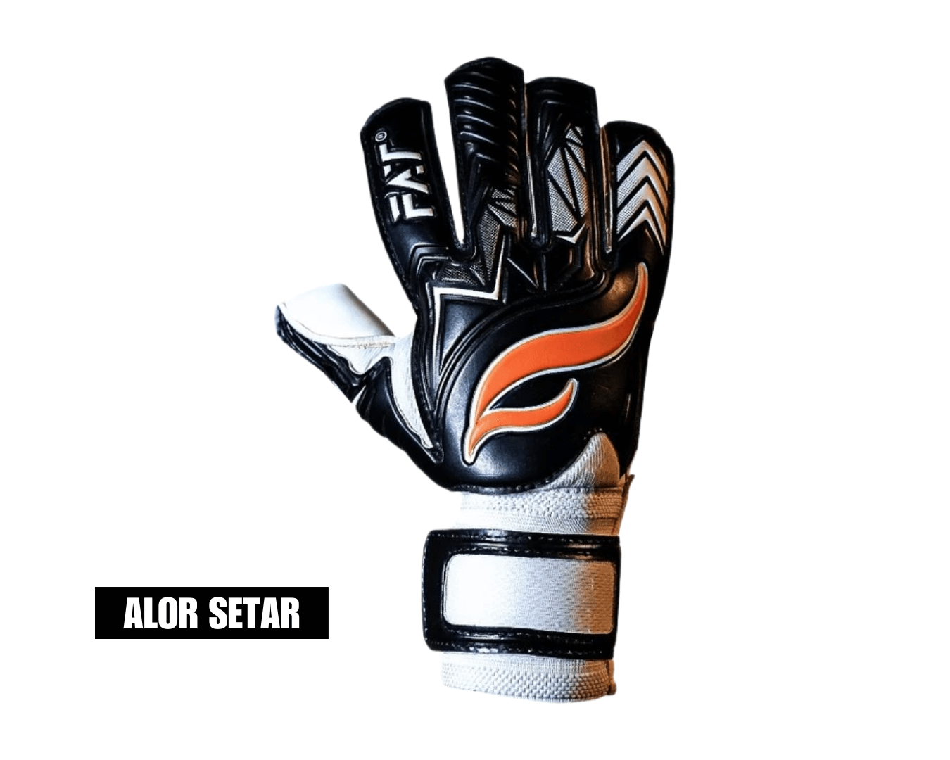 Fat Neo Pro Flat Cut Black/Orange Glove – Size 5