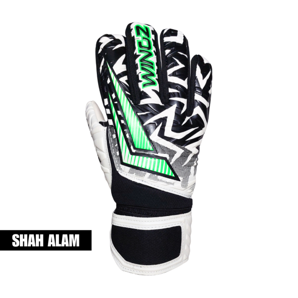 Wingz Save One White/Black Glove – Size 10