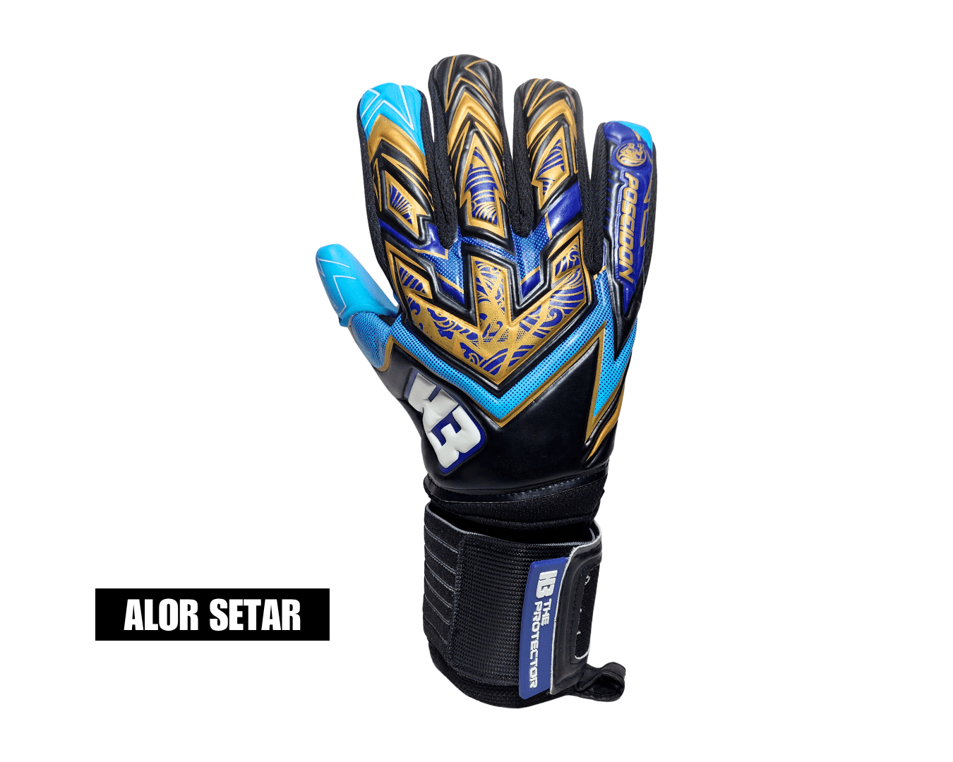 H3 Poseidon Black/Blue Glove