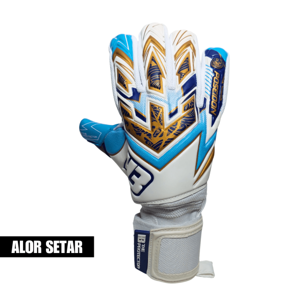 H3 Poseidon White/Blue Glove
