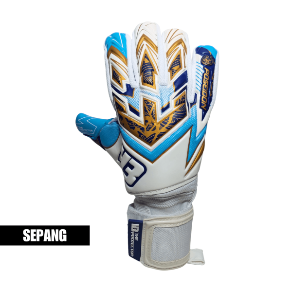 H3 Poseidon White/Blue Glove