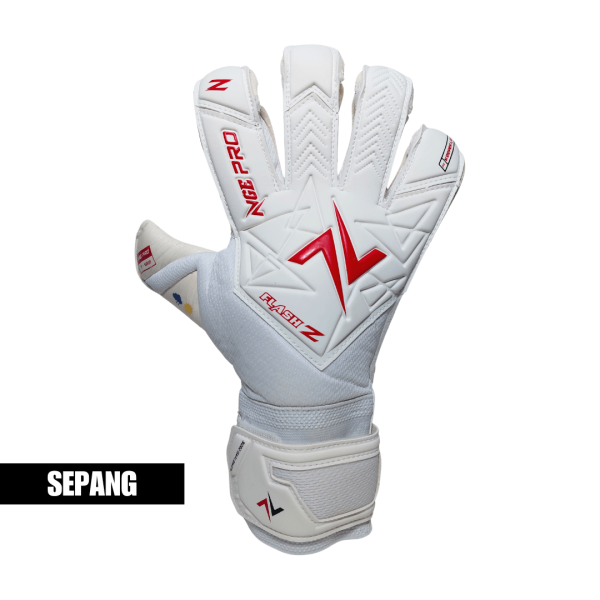 NGE Flash Z White/Red 2026 Hybrid Cut Glove