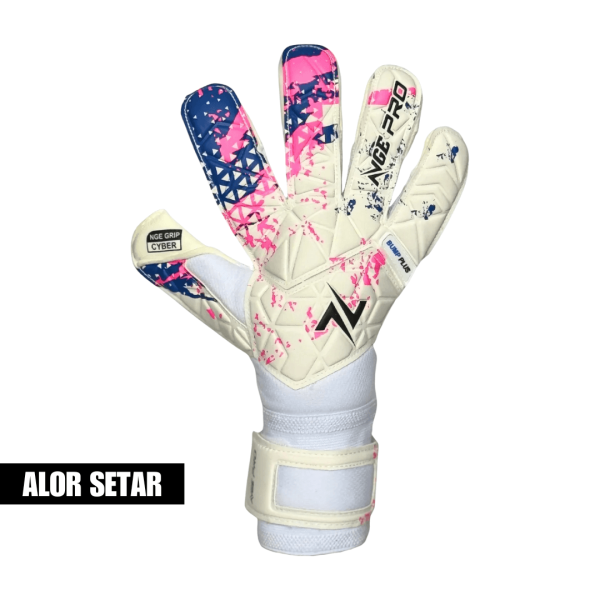NGE Pro Bump Plus White/Pink/Purple Glove – Size 8